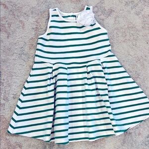 Janie and Jack green striped dress
